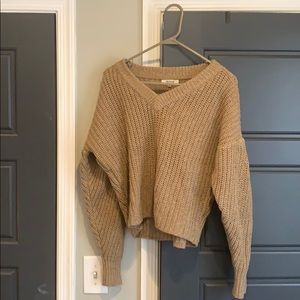 Madewell Cropped Vneck Sweater